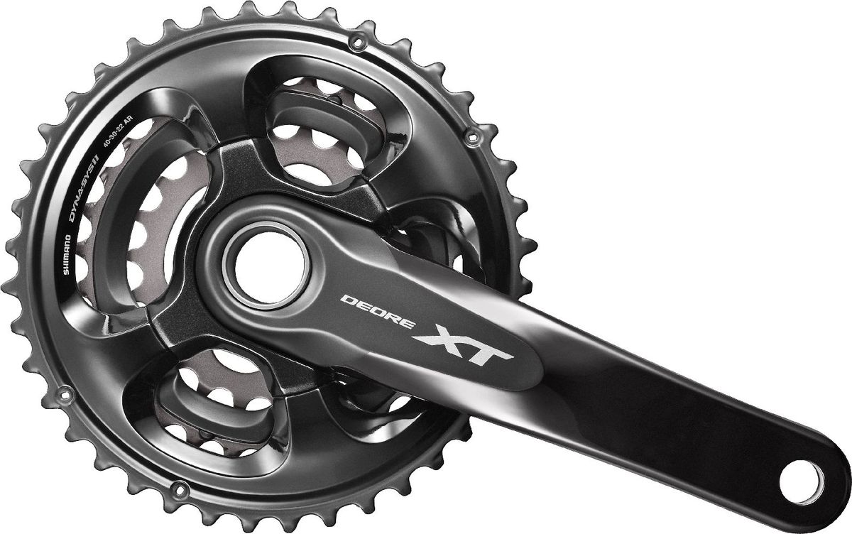Система шатунов Shimano XT M8000-3,175 мм, для 11 скоростей, без каретки, для CL 50 ммIFCM8000EX002 Система шатунов Shimano XT M8000-3,175 мм, для 11 скоростей, без каретки, для CL 50 ммIFCM8000EX002Система Shimano XT FC-M8000-3 для 11- скоростной трансмиссии, длина шатунов 175 мм, без каретки, звезды 40X30X22T, с бонками для CL 50мм