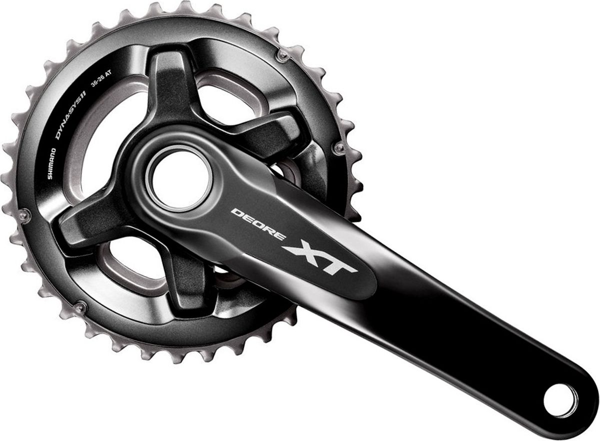 Система шатунов Shimano XT M8000-2, 175 мм, для 11 скоростей, 36x26T, без каретки, с бонками для CL 48,8 ммIFCM8000EX66 Система шатунов Shimano XT M8000-2, 175 мм, для 11 скоростей, 36x26T, без каретки, с бонками для CL 48,8 ммIFCM8000EX66Система Shimano XT, M8000-2, 175мм, для 11скоростей, 36x26T, без каретки, с бонками для CL 48.8ммНовая система XT M8000 обеспечит комфорт при поездке в любой местности. Новые кольца и цепи углерода с металлом композитных конструкций обеспечивают последовательное долговременное переключение и управление цепями.