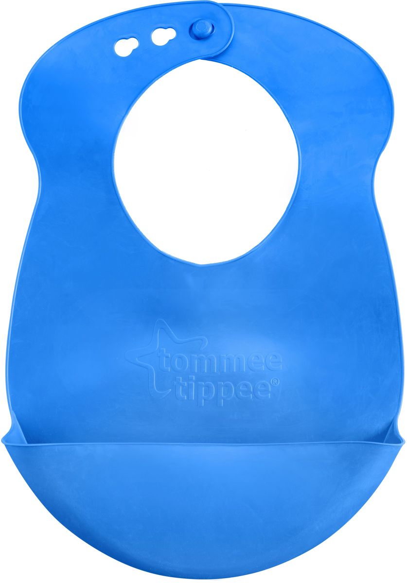 Tommee Tippee Нагрудник гибкий цвет голубой