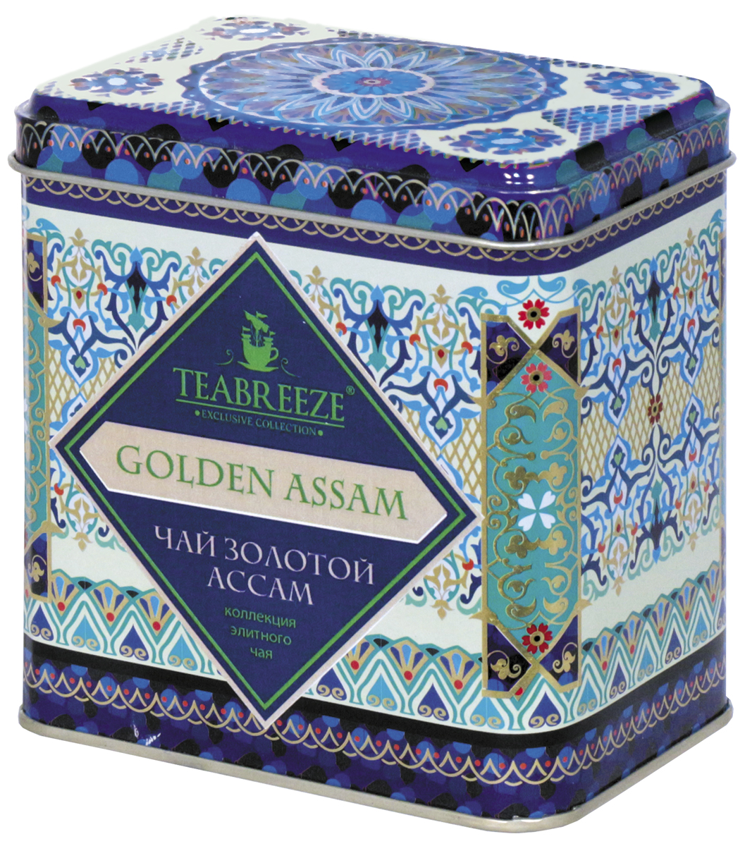 Teabreeze Золотой Ассам чай черный (прямоугольная), 100 гТВ 3004-100 Teabreeze Золотой Ассам чай черный (прямоугольная), 100 гТВ 3004-100Чай в подарочной жестяной банке. Чай Золотой Ассам - Черное золото Индии. Именно так следует называть чай из провинции Ассам. Этот чай прославил не только своё место рождения. Его классический, немного вяжущий вкус познакомил весь мир с черным индийским чаем. Ароматный, золотой настойпришелся по вкусу английской династии принцев Оранских, за что и был удостоен высочайшего внимания и распространился по всему миру. Теперь качество чайного листа с золотых высокогорий индийских Гималаев отмечается именно так: чай, достойный королей. Прикоснуться к великой традиции чаепития поможет Золотой Ассам. Его терпкий настой с тончайшими оттенками вкуса радует глаз и оставляет на языке непередаваемую гамму стойкого чайного послевкусия.