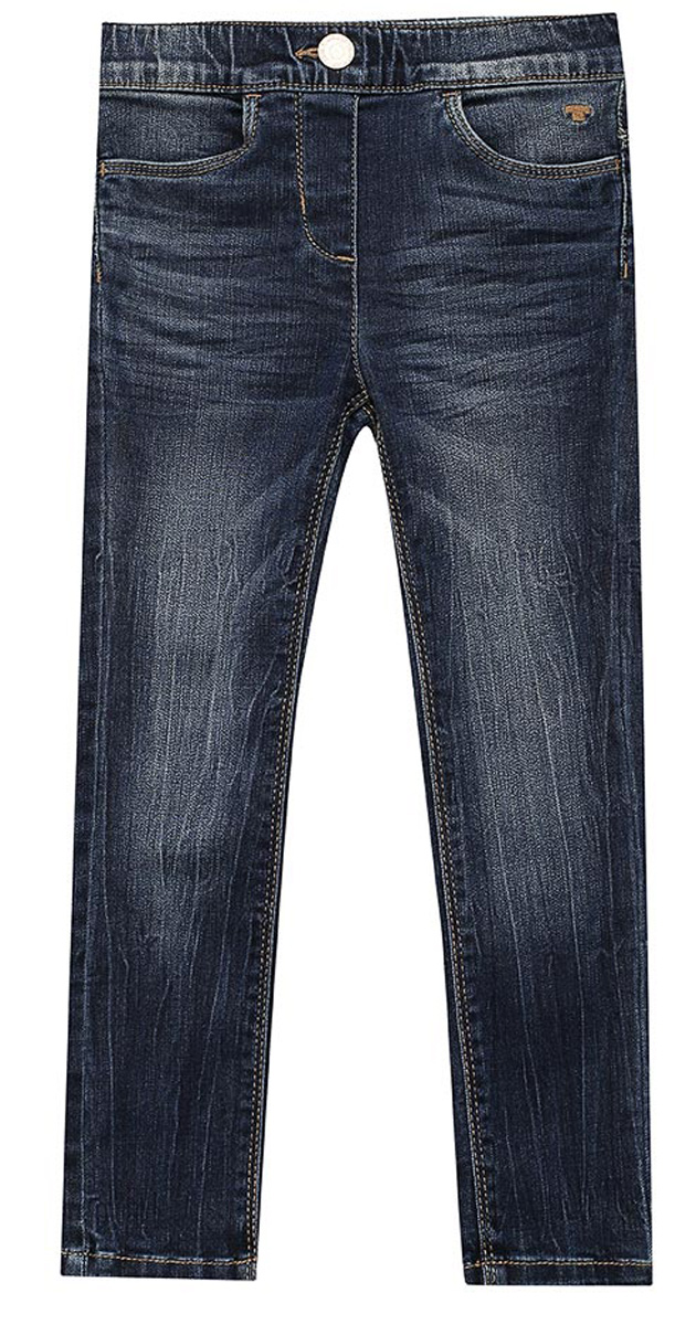 Джинсы для девочки Tom Tailor Treggings, цвет: синий. 6205782.09.81. Размер 986205782.09.81 Джинсы для девочки Tom Tailor Treggings, цвет: синий. 6205782.09.81. Размер 986205782.09.81Детские джинсы для девочки Tom Tailor с эффектом потертости ткани и перманентными складками. Модель зауженного кроя и высокой посадки в поясе застегивается на пуговицу, имеются ширинка на молнии и шлевки для ремня. Джинсыспереди дополнены двумя втачными карманами, сзади – двумя накладными.
