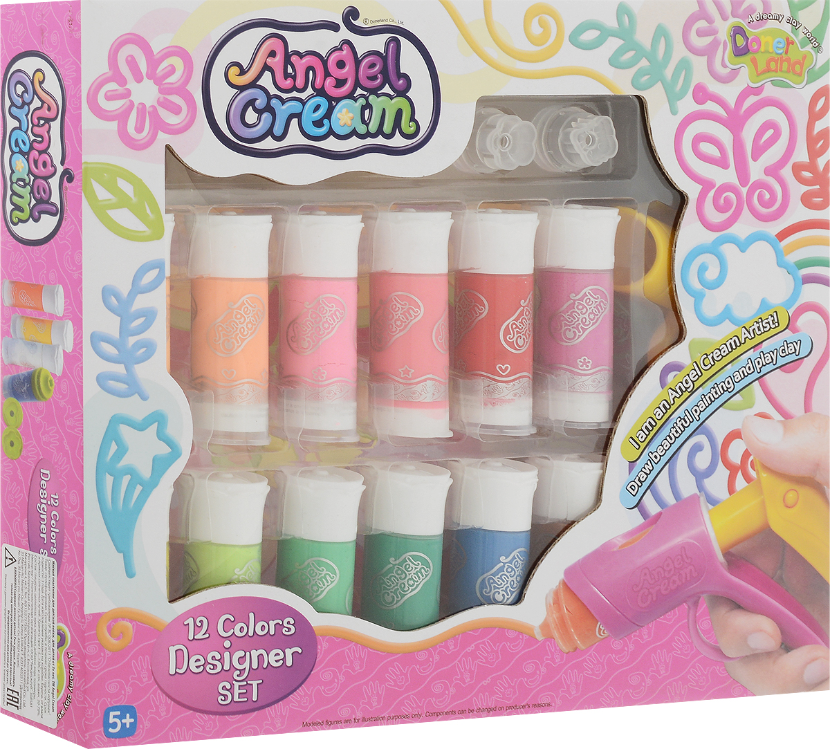 Angel Cream Набор для декорирования Designer Set 12 цветов