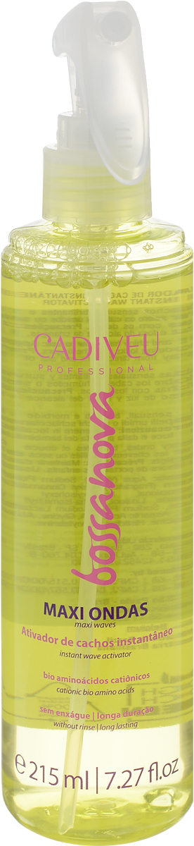 Cadiveu Активатор волн Bossa Nova - Maxi Waves 200 млPA0065 Cadiveu Активатор волн Bossa Nova - Maxi Waves 200 млPA0065Активатор волн - содержит натуральные катионные аминокислоты. Его цель – закрепление эффекта волнистых волос, формирование красивого завитка для Вашей прически.