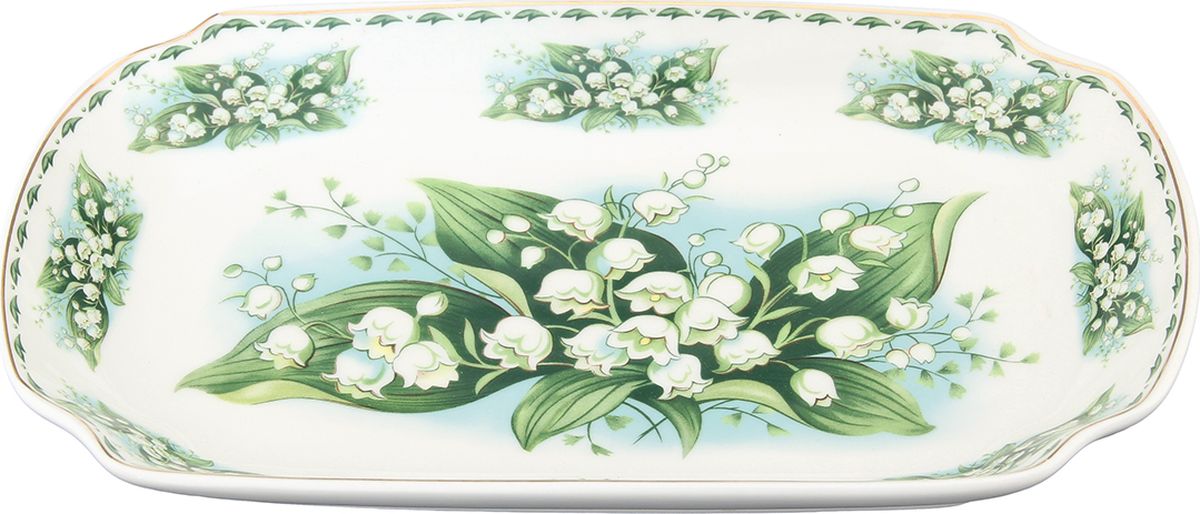 Блюдо для слоеных салатов Elan Gallery Ландыши, 750 мл. 503550503550 Блюдо для слоеных салатов Elan Gallery Ландыши, 750 мл. 503550503550Блюдо для слоеных салатов - это прекрасный вариант сервировки. Размер этого блюда подходит и для подачи горячего, и для приготовления и хранения слоеных салатов. Изделие имеет подарочную упаковку, поэтому станет желанным подарком для Ваших близких!