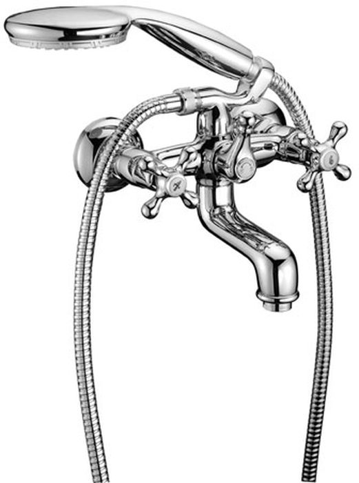 Смеситель для ванны Lemark Standard, с фиксированным изливомLM2102C Смеситель для ванны Lemark Standard, с фиксированным изливомLM2102CДвухрычажный настенный смеситель для ванной комнаты Lemark Standard изготовлен методом литья из высококачественной латуни с пониженным содержанием свинца. В качестве рабочего элемента используются кран-буксы с керамическими пластинами. Смеситель снабжен аэратором, который обеспечивает низкий уровень шума и делает струю воды равномерной и приятной на ощупь. Пластиковая сетка препятствует быстрому загрязнению и защищает от известковых отложений.Смеситель Lemark Standard адаптирован к низкому качеству российской водопроводной воды и максимально подходит под условия эксплуатации в нашей стране (жесткая вода, частые перепады температуры и напора воды). В нем соединены современные технологии производства и продуманный конструктив. Установлены комплектующие от известных мировых производителей.В комплекте: аэратор Neoperl Cascade, кран-буксы с керамическими пластинами (угол поворота - 180°), шланг 1,5 м повышенной прочности с двухзагибной латунной оплеткой, настенное поворотное крепление, 1-функциональная лейка, металлические рукоятки, гарантийный талон, паспорт изделия.Общая длина смесителя: 166 мм.Длина излива: 150 мм.