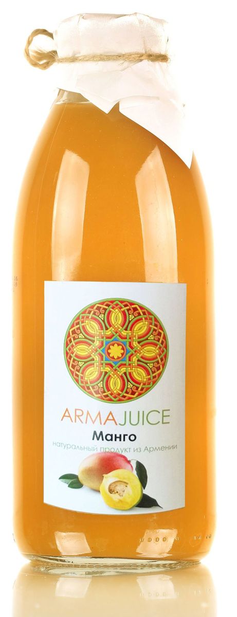 ARMAjuice нектар манго, 0,75 л4850001115816 ARMAjuice нектар манго, 0,75 л4850001115816Изготовлен из пюре манго.