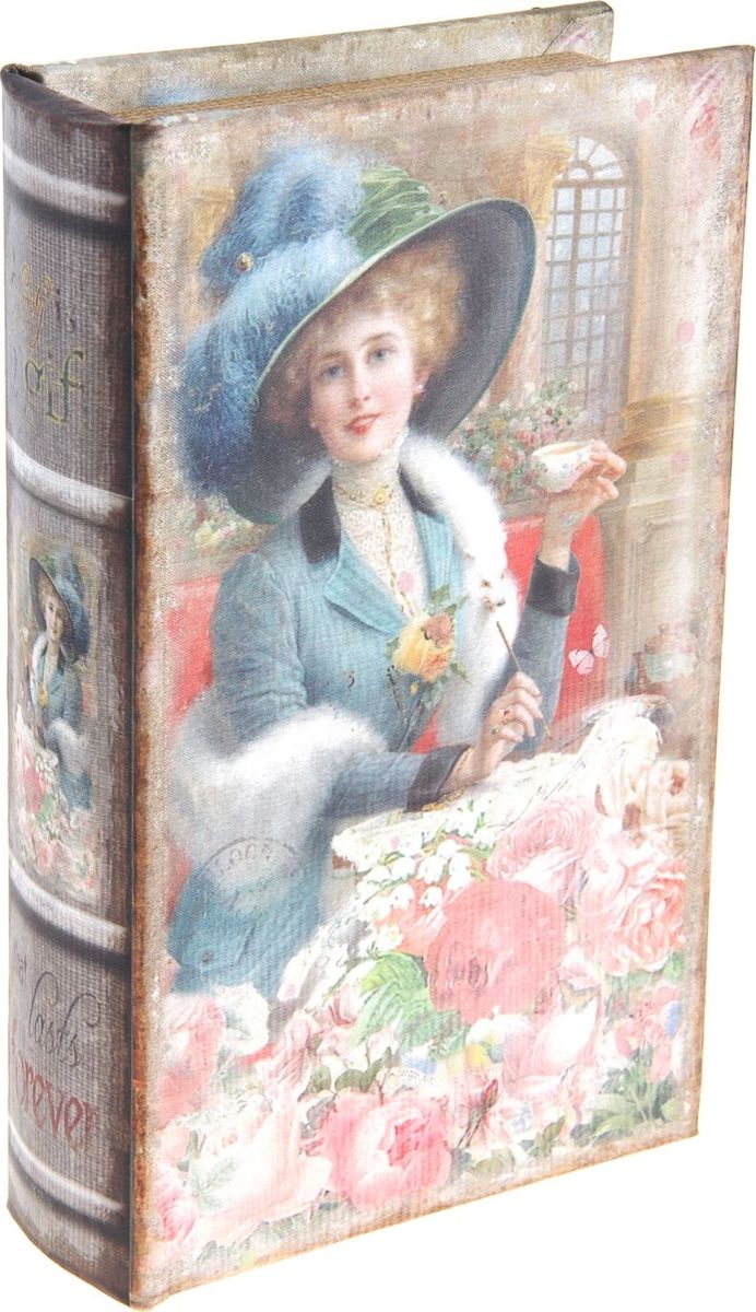 Ключница-книга настенная Девушка в розах, 21 х 13 х 5 см184674 Ключница-книга настенная Девушка в розах, 21 х 13 х 5 см184674Вы когда-нибудь видели висящую на стене книгу? Теперь вы можете повесить ее в собственной прихожей, и это будет не эксцентричной выходкой, а простым и удобным решением, ведь за обложкой, так похожей на книжную, скрывается… ключница! Стильная и оригинальная, она станет настоящим украшением Вашего дома и значительно облегчит поиск ключей по утрам: пройти мимо такой ключницы почти невозможно, а значит, вы вряд ли будете впредь оставлять связку ключей на комоде, кухонной полке или журнальном столике. Украсьте интерьер своего дома полезным и элегантным аксессуаром!