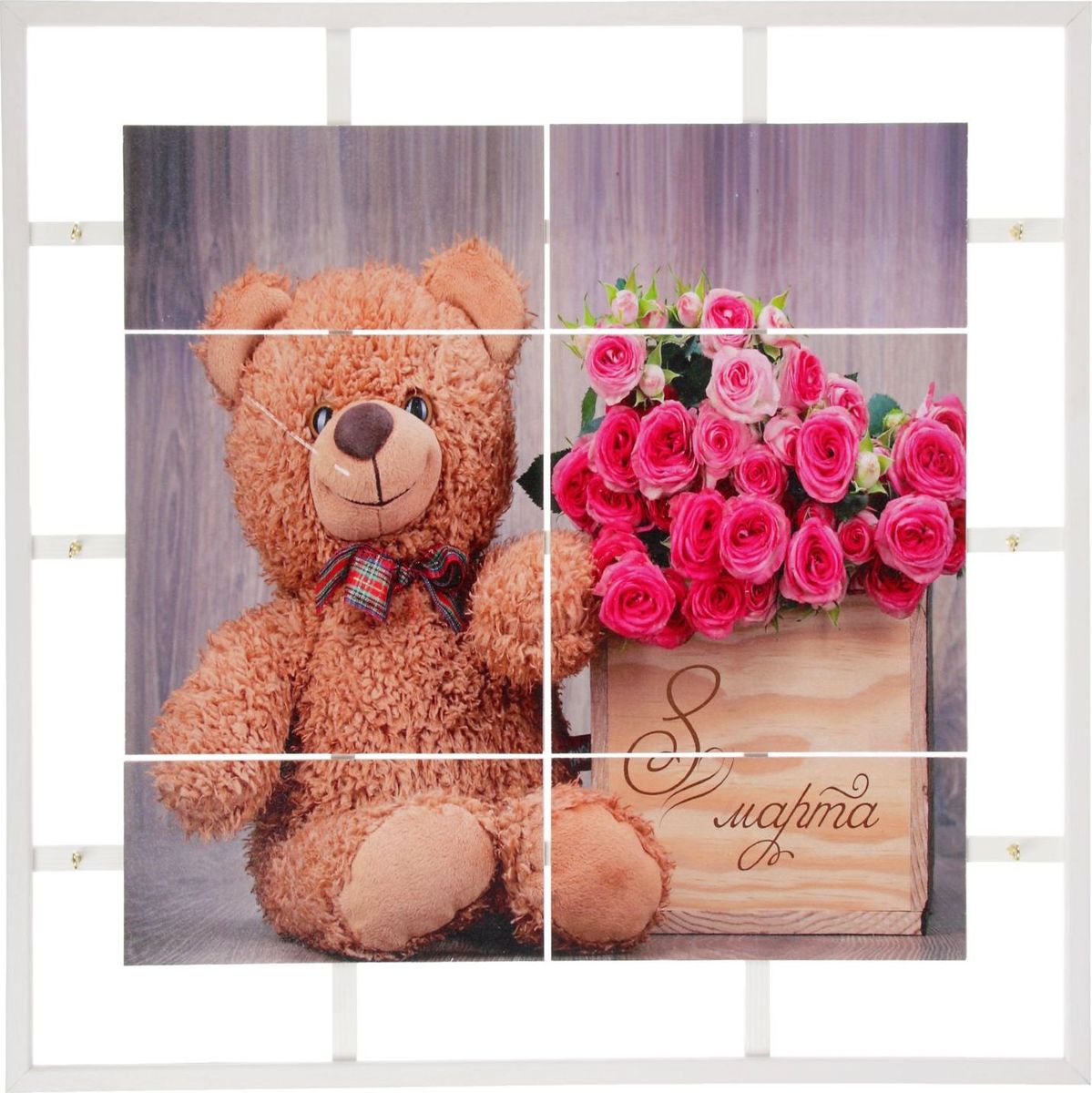 Ключница настенная АГТ-Профиль Мишка, 45 х 45 х 5 см2008929 Ключница настенная АГТ-Профиль Мишка, 45 х 45 х 5 см2008929Постоянно теряете ключи, когда куда-то торопитесь? Тогда этот товар — именно то, что вам нужно! Каковы его плюсы?- Незаменимый помощник и стильный предмет декора прихожей - Экономия времени на поиск ключей, которые вам больше терять не придётся - Комфортное хранение ещё и других важных мелочей, которые любят пропадать - Порядок и сохранность ваших вещей. Ключница — очень полезная вещь, которая помогает поддерживать порядок в вашем доме.