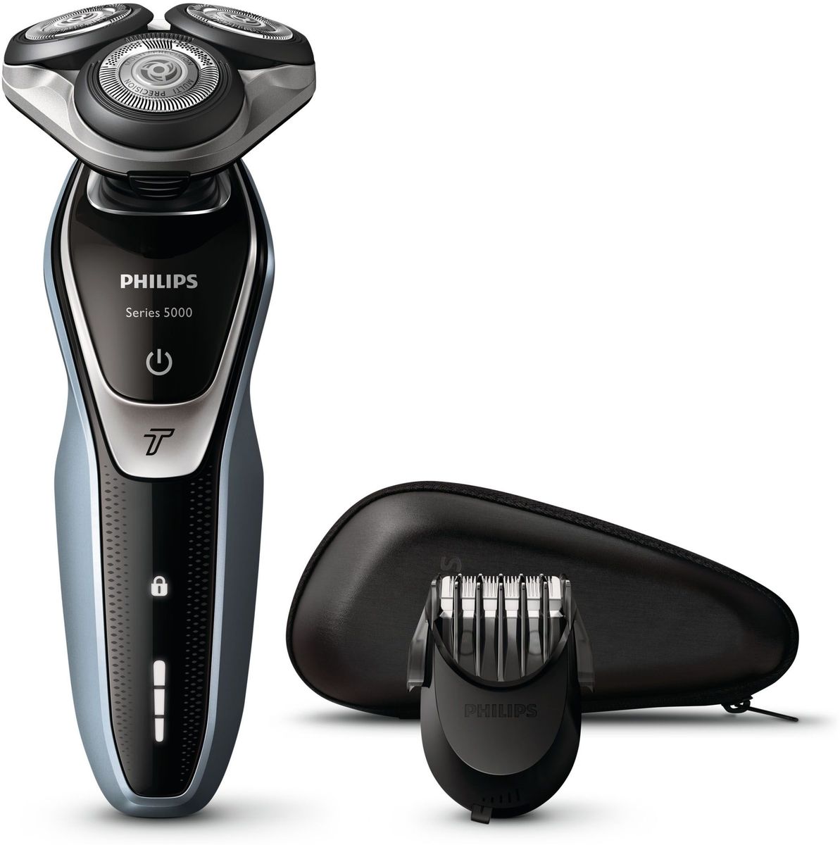 Philips S5330/41, Green Silver бритва электрическаяS5330/41 Philips S5330/41, Green Silver бритва электрическаяS5330/41Быстрое и гладкое бритье. На 10 % больше мощности. Бритва серии 5000 позволяет быстрее закончить утренние сборы. При бритье лезвия приподнимают и длинные, и короткие волоски для невероятно быстрого бритья, а головки движутся в 5 направлениях для быстроты и чистоты бритья. Система лезвий MultiPrecision и моющиеся головки. Питание от сети и от аккумулятора. Головки движутся в 5 направлениях для быстрого и чистого бритьяГоловки Flex двигаются независимо друг от друга в 5 направлениях. Это гарантирует оптимальный контакт с кожей для быстрого и гладкого бритья даже на шее и подбородке. Приподнимает волоски для более чистого и комфортного бритьяСистема двойных лезвий Super Lift & Cut обеспечивает идеально чистое и гладкое бритье. Первое лезвие приподнимает волоски, а второе — аккуратно срезает их у самого основания. Насадка-стайлер для бороды с 5 установками длиныИзмените свой образ с помощью насадки-стайлера SmartClick для бороды. 5 установок длины на выбор подходят для создания идеальной щетины или моделирования аккуратной короткой бороды. Закругленные кончики и гребни предотвращают появление раздражения. Трехуровневый индикатор заряда батареи и индикатор дорожной блокировкиНа интуитивно понятном дисплее отображается вся необходимая информация, что позволяет в полной мере использовать все возможности вашей бритвы: трехуровневый индикатор аккумулятора, индикатор очистки, индикатор низкого заряда аккумулятора, индикатор сменной головки, индикатор дорожной блокировки45 минут автономной работыЗарядка в течение одного часа обеспечивает от 45 минут работы (примерно 15 сеансов бритья). Вы также можете использовать устройство, подключив его к сети питания. Зарядка в течение 1 часаМощный энергоэффективный и долговечный литий-ионный аккумулятор обеспечивает долгое время работы бритвы после каждой зарядки. Быстрой зарядки в течение 5 минут хватает для проведения одного сеанса бритья.