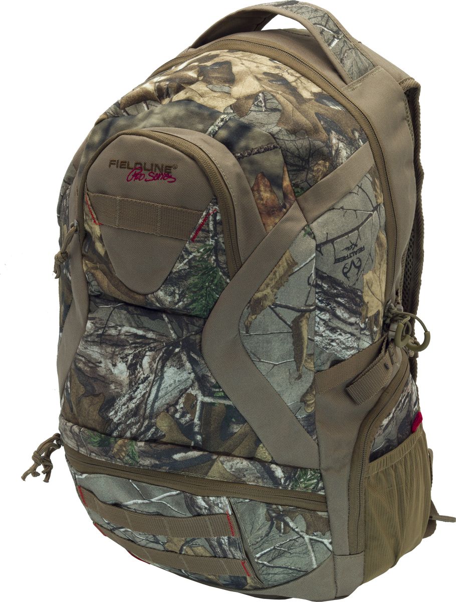 Рюкзак для охоты Fieldline Eagle Back Pack, цвет: камуфляж, светло-коричневый020968591358 Рюкзак для охоты Fieldline Eagle Back Pack, цвет: камуфляж, светло-коричневый020968591358Камуфлированный рюкзак для охоты Fieldline Eagle Back Pack, выполненный из прочной, малошуршащей ткани.Особенности рюкзака:Мягкая, комфортная спинка подвесной системы.4 больших внешних кармана.Дополнительный карман из сетки.Нижний карман имеет встроенный органайзер и держатель для сотового телефона.Профилированные, регулируемые по длине, плечевые ремни.Профилированный набедренный ремень.Боковые компрессионные стропы.Бесшумные пулеры на молнии.Специальный отсек-карман для стандартной 2-х литровой питьевой системы (питьевая система продается отдельно).