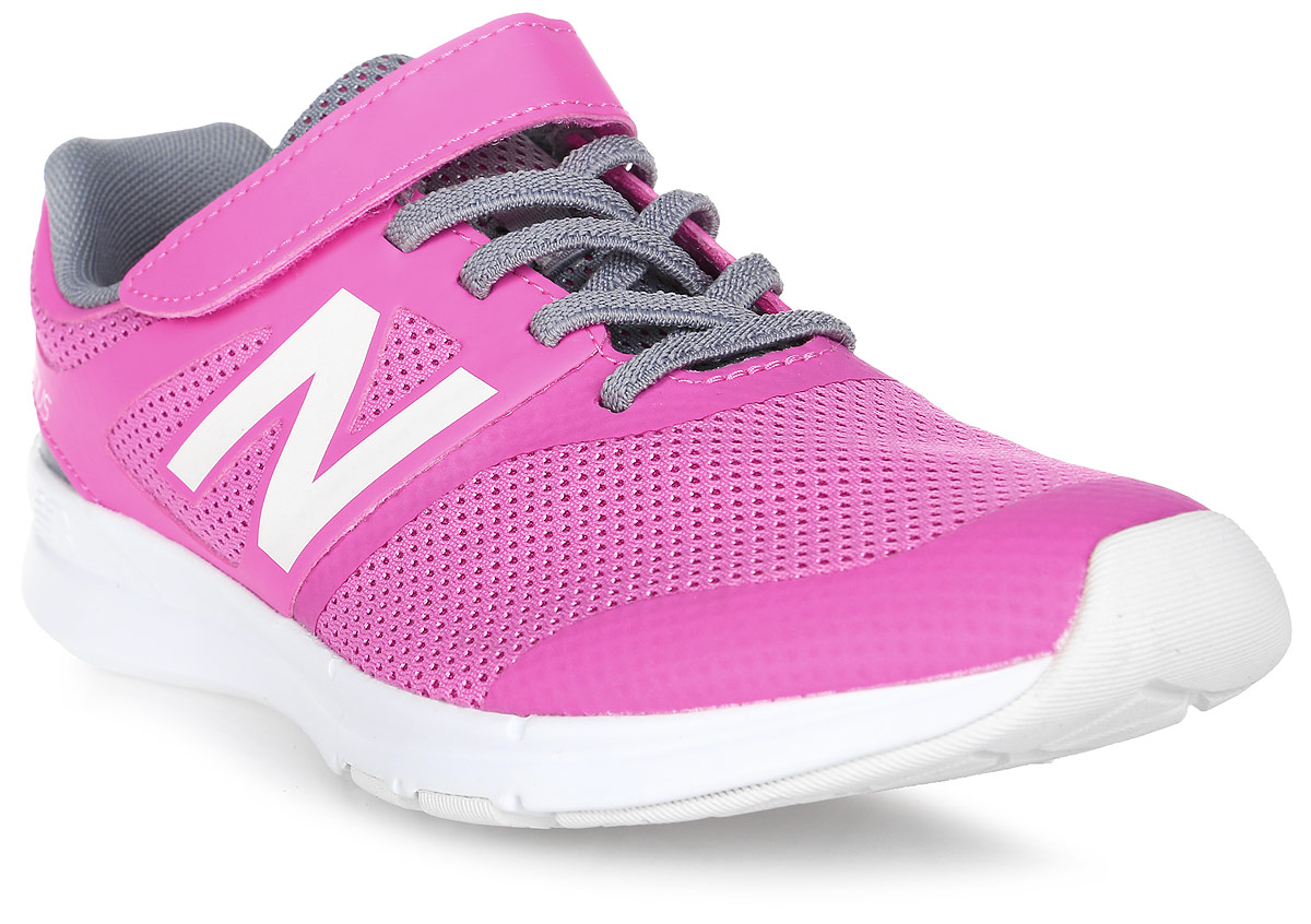 Кроссовки для девочки New Balance, цвет: розовый, серый, белый. KXPREMPY/M. Размер 13,5 (32)