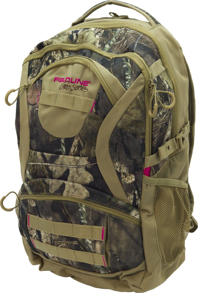 Рюкзак для охоты Fieldline Womenss Treeline Day Pack, цвет: камуфляж, светло-коричневый, коричневый20968606922 Рюкзак для охоты Fieldline Womenss Treeline Day Pack, цвет: камуфляж, светло-коричневый, коричневый20968606922Рюкзак для охоты выполненный из прочной, малошуршащей ткани. Предусмотрена профилированная спинка для комфортного ношения, отсек для питьевой системы (питьевая система покупается отдельно).Рюкзак снабжен боковыми карманами для питьевых бутылок. Фронтальный карман имеют стропы для крепления дополнительного снаряжения. Бесшумные пулеры на молнии иY образные плечевые ремни с центральной регулировочной поперечной утяжкой.