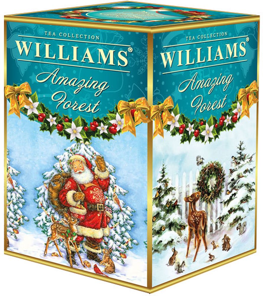 WILLIAMS Amazing forest черный крупнолистовой цейлонский чай с кусочками земляники, 125 г61 WILLIAMS Amazing forest черный крупнолистовой цейлонский чай с кусочками земляники, 125 г61Цейлонский листовой байховый чай с добавлением натуральных кусочков земляники, производится из чайных листьев, собранных в высокогорном районе Шри-Ланки. Чай сочетает вкус, терпкость и тонкий земляничный аромат. Внутри жестяная баночка в подарок!