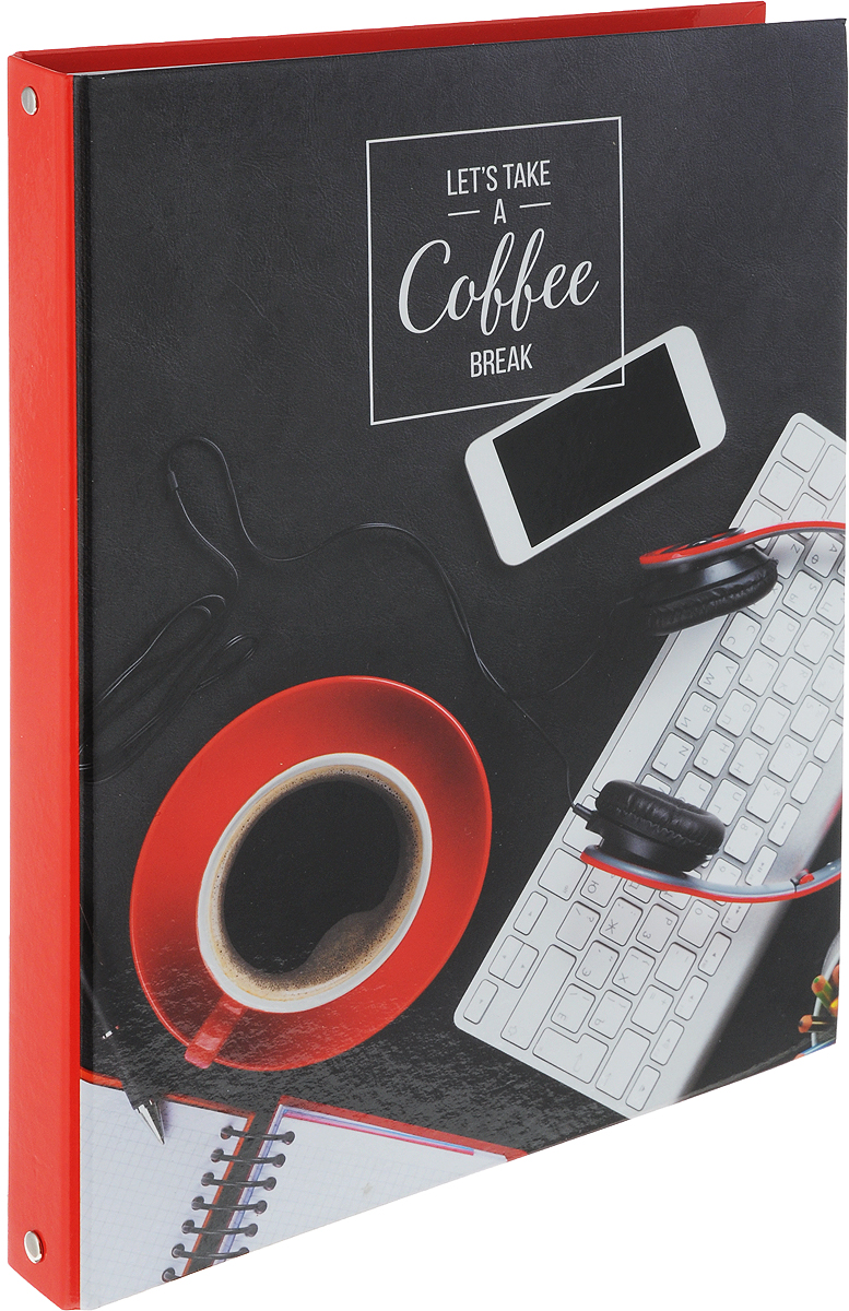 ArtSpace Тетрадь на кольцах Офис Coffee 100 листов в клетку цвет красный черныйТК100А4_10119_красный, черный ArtSpace Тетрадь на кольцах Офис Coffee 100 листов в клетку цвет красный черныйТК100А4_10119_красный, черныйТетрадь на кольцах ArtSpace Офис Coffee отлично подойдет для хранения важных записей по учебе, работе или для повседневных заметок.Обложка тетради выполнена из плотного картона и оформлена изображением чашечкой кофе. Внутренний блок состоит из 80 листов качественной белой бумаги в клетку без полей. Листы в блоке крепятся на четырех металлических кольцах.