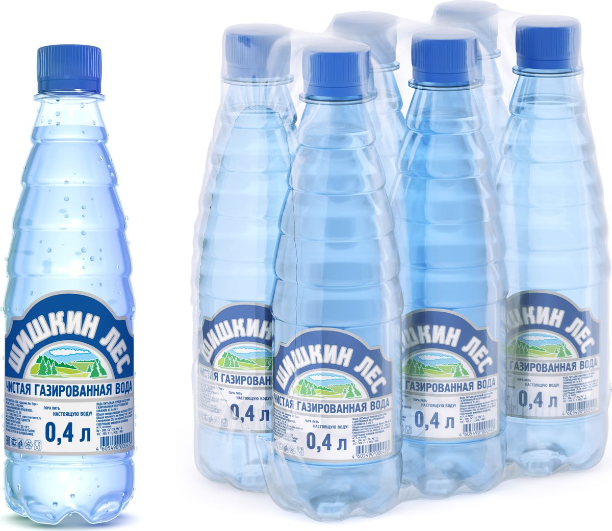Шишкин лес вода питьевая газированная, 6 шт по 0,4 л4605490000811 Шишкин лес вода питьевая газированная, 6 шт по 0,4 л4605490000811Вода не опресняется, имеет оптимальный по составу и концентрации набор солей и микроэлементов. Высокая стабильность химического состава и микробиологической безопасности питьевой воды достигается благодаря применению современных технологий производства и непрерывному контролю качества продукции.