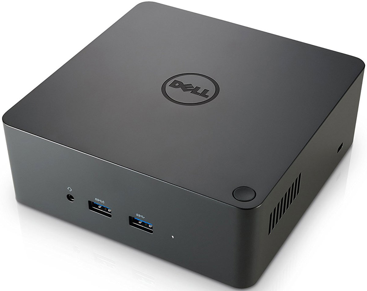 Dell Thunderbolt Dock TB-16 with 180W, Black док-станция452-BCOY Dell Thunderbolt Dock TB-16 with 180W, Black док-станция452-BCOYДок-станция Dell Thunderbolt Dock (TB16) — это устройство, обеспечивающее подключение всех электронных устройств к ноутбуку через интерфейс Thunderbolt 3 (Type-C). Когда ноутбук подключен к док-станции, вы можете получить доступ ко всем периферийным устройствам (мыши, клавиатуре, стереодинамикам, внешнему жесткому диску и широкоэкранным дисплеям), не подключая каждое из устройств к ноутбуку.Основные функцииПоддержка до трех экранов Full HD или двух экранов 4K при 60 Гц.Поддержка быстрой передачи данных со скоростью до 40 Гбит/с (идеально подходит для больших файлов).Общее кросс-платформенное подключение через порты Thunderbolt с функциями зарядки, передачи данных и видео.Один кабель для обеспечения питания и передачи данных (до 130w только на поддерживаемых компьютерах).Поддержка Wireless vPro на ноутбуке, планшете или рабочей станцииСквозной MAC-адрес (только для систем Dell)Макс. разрешение: 5120 x 2880 при 60 ГцИндикатор разъема стыковочного кабеляСетевой адаптер: 180 Вт