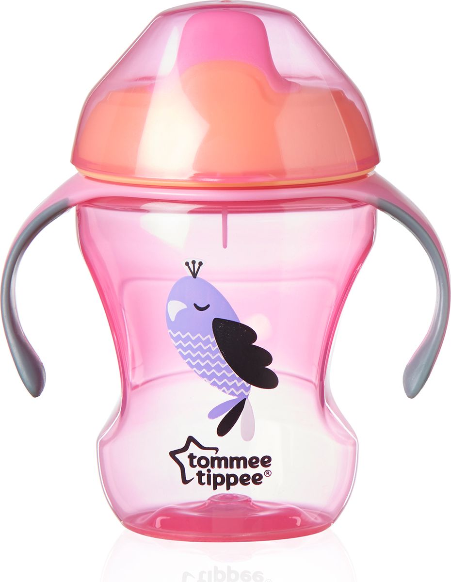 Tommee Tippee Чашка-поильник Explora Easy Drink от 12 месяцев цвет розовый 230 мл