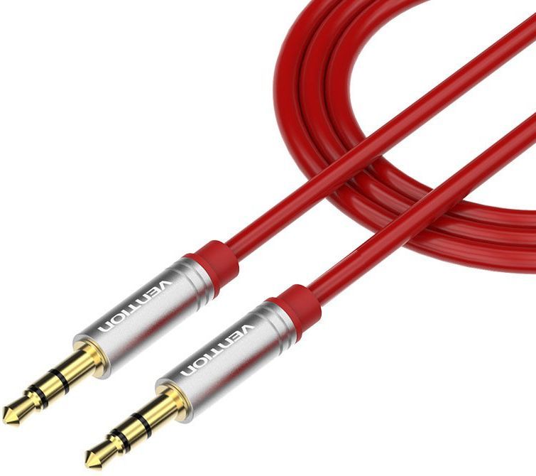 Vention Jack 3,5 mm M - Jack 3,5 mm M, Red аудио кабель (1 м)