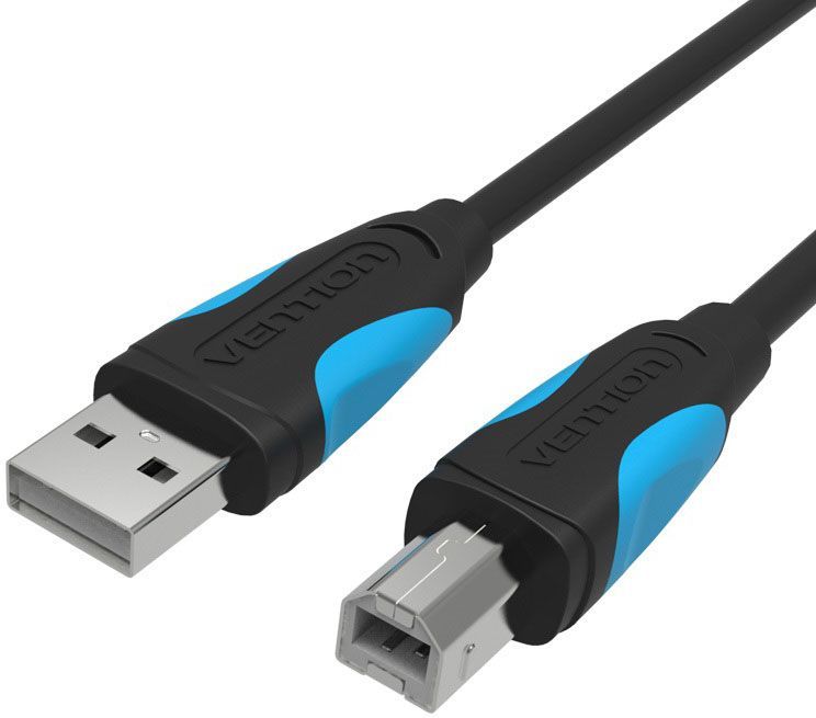 Vention USB 2.0 AM/BM, Black кабель