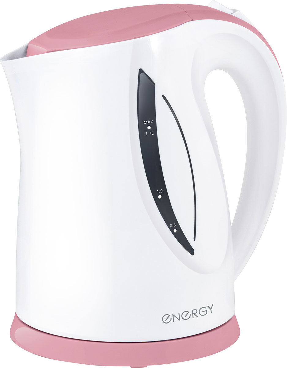 Energy E-227, White Red электрический чайник54 164087 Energy E-227, White Red электрический чайник54 164087Электрический чайник Energy E-227 прост в управлении и долговечен в использовании. Чайник изготовлен из высококачественных материалов. Прозрачное окошко с мерной шкалой позволяет определить уровень воды. Во время работы устройства емкость с водой подсвечивается.Мощность 2200 Вт позволит вскипятить 1,7 литра воды в считанные минуты. Для обеспечения безопасности при повседневном использовании предусмотрены функция автовыключения, а также защита от включения при отсутствии воды. Съемный фильтр обеспечивает удобство и простоту чистки, благодаря чему чайник прослужит вам долго.