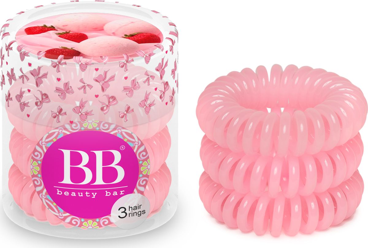 Резинка для волос Beauty Bar, цвет: светло-розовый820046 Резинка для волос Beauty Bar, цвет: светло-розовый820046Резинка-спиралька для волос Beauty Bar. Не оставляет заломов на волосах и не выдирает их, прочно держит хвост, не причиняя головной боли. При снятии резинка не тянет волосы. Также ее можно носить на руке в качестве стильного браслета.