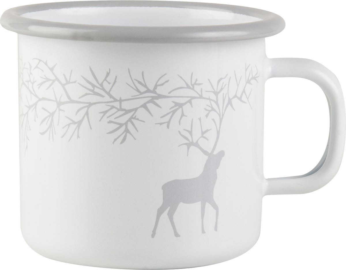 Кружка Muurla Reindeer. Северный олень, эмалированная, цвет: белый, 250 мл1310-025-09 Кружка Muurla Reindeer. Северный олень, эмалированная, цвет: белый, 250 мл1310-025-09Muurla смогла восстановить почти утерянную технологию производства высокотехнологичной эмали, удовлетворяющей самым строгим стандартам. Эмалированные изделия Muurla являются ярким примером того, как традиционное ремесло получает новый виток развития благодаря высоким технологиям.