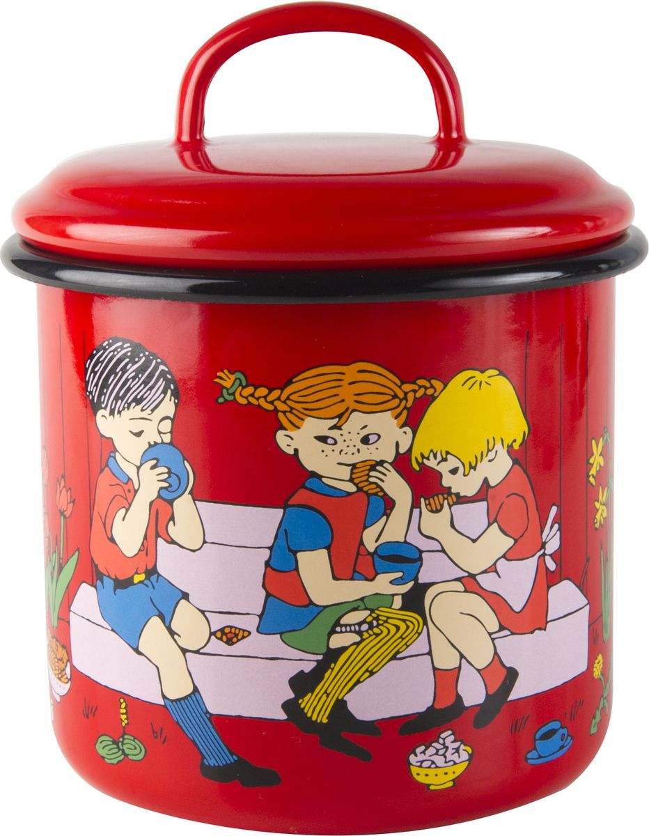 Банка для хранения Muurla Pippi Cup of Coffee, цвет: красный, 1,3л1400-130-11 Банка для хранения Muurla Pippi Cup of Coffee, цвет: красный, 1,3л1400-130-11Muurla смогла восстановить почти утерянную технологию производства высокотехнологичной эмали, удовлетворяющей самым строгим стандартам. Эмалированные изделия Muurla являются ярким примером того, как традиционное ремесло получает новый виток развития благодаря высоким технологиям.