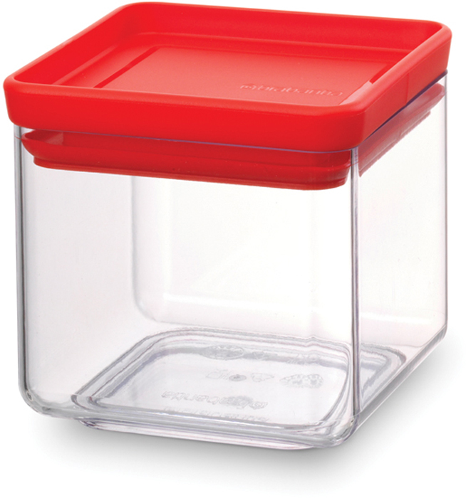 Контейнер пищевой Brabantia Tasty Colors, 700 мл. 290008290008 Контейнер пищевой Brabantia Tasty Colors, 700 мл. 290008290008Этот симпатичный контейнер для хранения сыпучих продуктов украсит интерьер любой кухни, сэкономив при этом достаточно места – прямоугольная форма и модульная конструкция позволяют составлять контейнеры один на другой. Практично и красиво.- Занимает мало места – контейнеры имеют прямоугольную форму и составляются один на другой.- Продукты надолго сохраняют свежесть и аромат – силиконовый уплотнитель.- Хорошо видно содержимое и его количество.- Легко моется – можно мыть в посудомоечной машине.- Прочный и абсолютно прозрачный – изготовлен из пластика. - Входит в коллекцию «Tasty Colours».