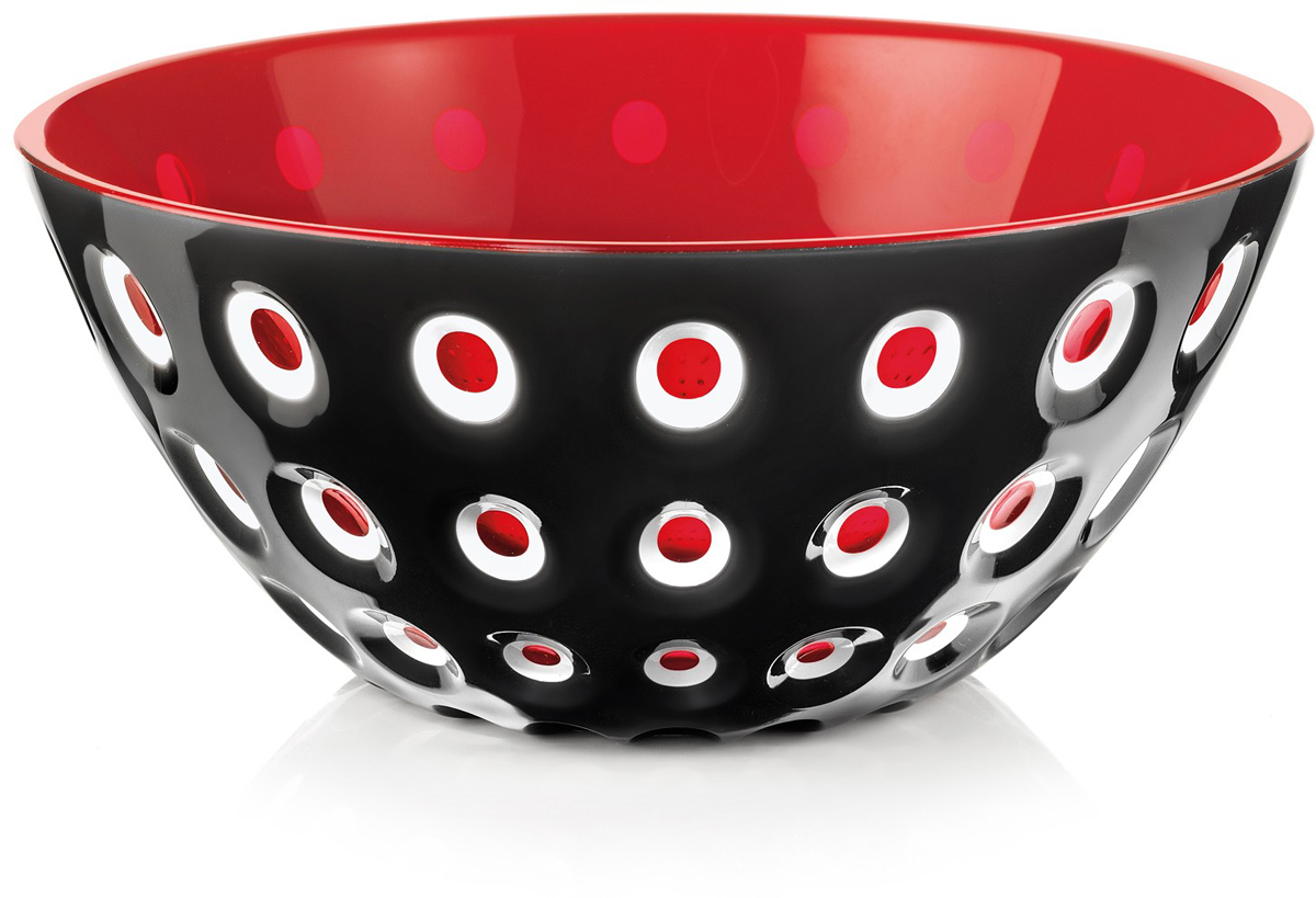 Салатница Guzzini Le Murrine, цвет: черный, 25 см, 2,7 л279425146 Салатница Guzzini Le Murrine, цвет: черный, 25 см, 2,7 л279425146Эта оригинальная салатница Le Murrine является результатом инновационного исследования Guzzini в области форм и материалов. Технология инжекторной трехцветной штамповки 3 Color Tech образует уникальный эффект, который делает салатницу изысканным и неповторимым предметом для сервировки. Наложенные друг на друга три слоя пластика позволяют создавать игру цвета, чередовать плотные и прозрачные, полированные и матовые поверхности.Салатница подойдет для подачи десертов, выпечки, мороженого и других блюд, а так же может служить изящным декоративным элементом вашего дома. Объем 2,7 л. Изготовлена из безопасного высококачественного пластика, устойчивого к износу и повреждениям.
