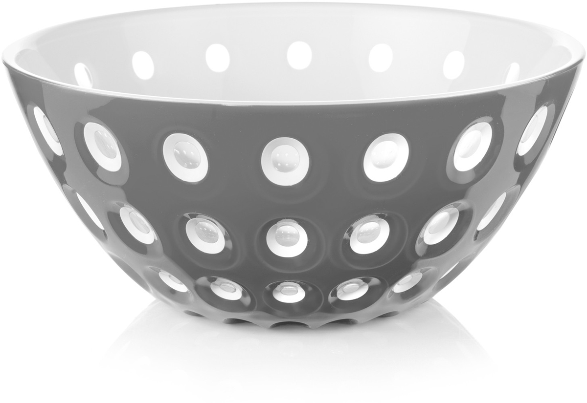 Салатница Guzzini Le Murrine, цвет: серый, 25 см, 2,7 л279425148 Салатница Guzzini Le Murrine, цвет: серый, 25 см, 2,7 л279425148Эта оригинальная салатница Le Murrine является результатом инновационного исследования Guzzini в области форм и материалов. Технология инжекторной трехцветной штамповки 3 Color Tech образует уникальный эффект, который делает салатницу изысканным и неповторимым предметом для сервировки. Наложенные друг на друга три слоя пластика позволяют создавать игру цвета, чередовать плотные и прозрачные, полированные и матовые поверхности.Салатница подойдет для подачи десертов, выпечки, мороженого и других блюд, а так же может служить изящным декоративным элементом вашего дома. Объем 2,7 л. Изготовлена из безопасного высококачественного пластика, устойчивого к износу и повреждениям.