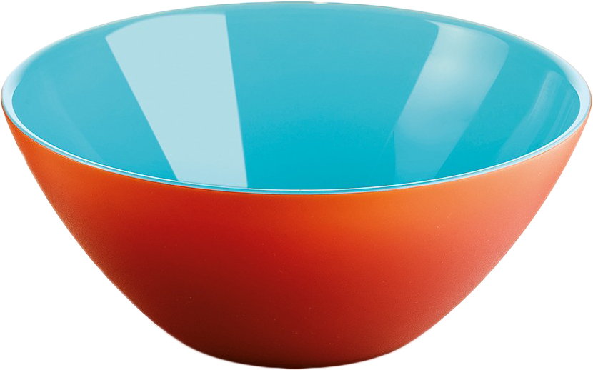 Салатница Guzzini My Fusion, цвет: красный, голубой, 20 см, 1,15 л281420144 Салатница Guzzini My Fusion, цвет: красный, голубой, 20 см, 1,15 л281420144Минималистский дизайн салатницы My Fusion неслучайно напоминает о древних традициях восточной лакировки: вся коллекция была создана японскими дизайнерами, сотрудничающими с Guzzini. Строгие и простые формы, в которых нет ничего лишнего, гармонично сочетаются с теплыми осенними цветами и яркими экзотическими оттенками, а глянцевая внутренняя поверхность и матовая внешняя только подчеркивают цветовой контраст.Салатница подойдет для подачи десертов, выпечки, мороженого и других блюд, а так же может служить изящным декоративным элементом вашего дома. Объем 1,15 л. Изготовлена из безопасного высококачественного пластика, устойчивого к износу и повреждениям.
