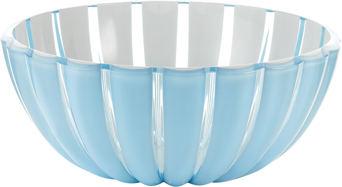 Миска Guzzini Grace, цвет: голубой, 12 см29691281 Миска Guzzini Grace, цвет: голубой, 12 см29691281Миска Grace выглядит настолько изящно, что кажется, будто она сделана из стекла. Её главный секрет - необычная форма, в которой внешние, объемные и волнообразные края контрастируют с белоснежной и гладкой внутренней поверхностью. Вместе они образуют уникальный рельефный эффект, который усиливается на свету.Вместительность миски позволит использовать её для подачи фруктов, десертов и закусок. Объем - 300 мл. Материал - органическое стекло. Можно мыть в посудомоечной машине.