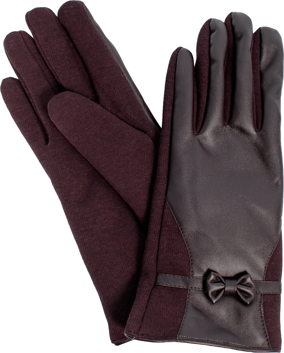 Перчатки женские Sophie Ramage, цвет: коричневый, бордовый. GL-217009. Размер универсальный