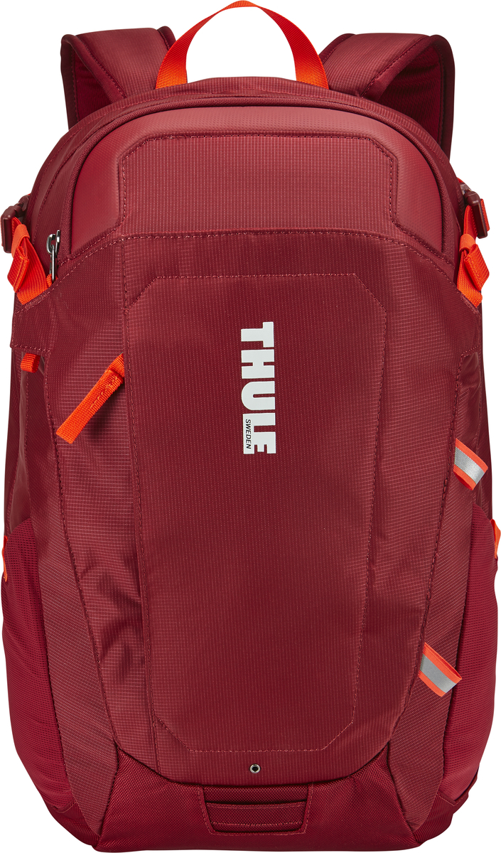 Рюкзак Thule EnRoute Triumph 2, цвет: бордовый, 21л3202895 Рюкзак Thule EnRoute Triumph 2, цвет: бордовый, 21л3202895Рюкзак Thule EnRoute Triumph 2 - Рюкзак объемом 21 л с конструкцией SafeEdge для защиты ноутбука и отделениями для хранения самых необходимых повседневных вещей. Вмещает MacBook Pro с диагональю экрана 15 или ноутбук с диагональю экрана 14 и дополнительно планшет Чехол для ноутбука с конструкцией SafeEdge для защиты углов устройства и дополнительный накладной карман для планшета Ударопрочное отделение SafeZone для солнечных очков, смартфона и других хрупких предметов Карман с регулируемым размером обеспечивает быстрый доступ к хранящимся в нем вещам В отделении для ноутбука также можно хранить питьевую систему (в комплект не входит) Карманы на переднем клапане, обеспечивающие быстрый доступ Потайные крепления со светоотражающими деталями Панель-органайзер обеспечит надежное хранение и быстрый поиск мелких предметов. Выемки для вентиляции на задней стороне обеспечивают циркуляцию воздуха. Мягкие ремни рюкзака с нагрудным ремнем обеспечивают максимальный комфорт Размеры: 31 x 29 x 44 см