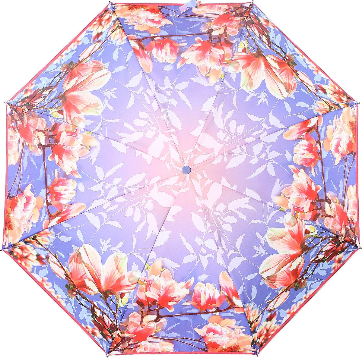 Зонт женский Airton, автомат, 3 сложения, цвет: лиловый, белый, розовый. 3916-051