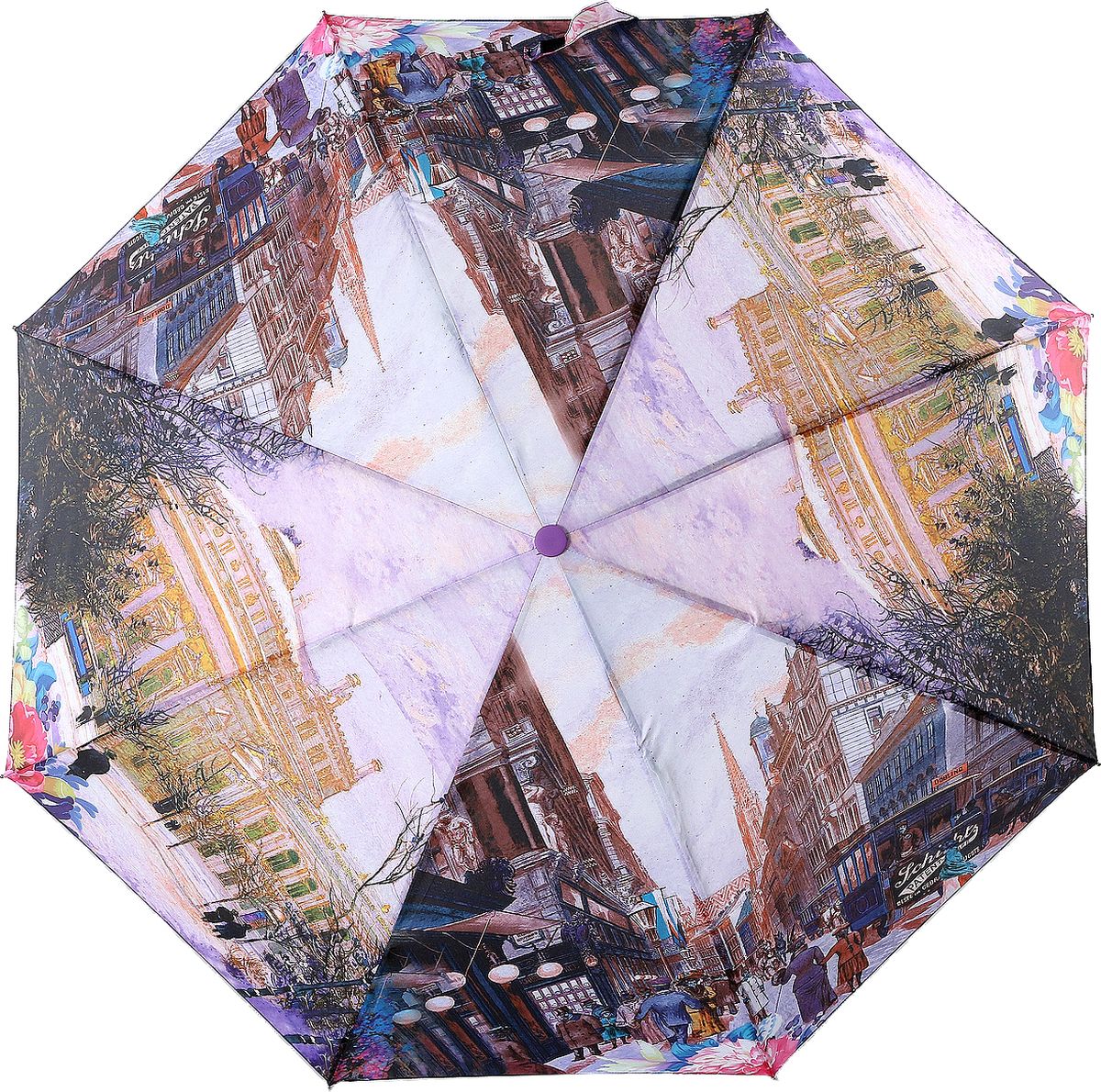 Зонт женский Magic Rain, цвет: розовый, коричневый, песочный. 7251-1611