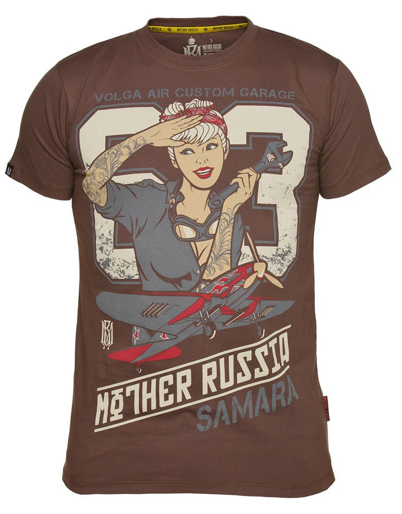 Футболка мужская Mother Russia Самара, цвет: коричневый. ФУ000000030. Размер S (46)ФУ000000030 Футболка мужская Mother Russia Самара, цвет: коричневый. ФУ000000030. Размер S (46)ФУ000000030Футболка мужская Mother Russia выполнена из натурального хлопка. Модель с круглым вырезом горловины и короткими рукавами оформлена оригинальным принтом.