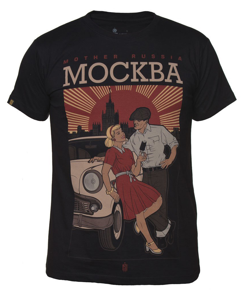 Футболка мужская Mother Russia Москва, цвет: черный. ФУ000000058. Размер XS (44)ФУ000000058 Футболка мужская Mother Russia Москва, цвет: черный. ФУ000000058. Размер XS (44)ФУ000000058Футболка мужская Mother Russia выполнена из натурального хлопка. Модель с круглым вырезом горловины и короткими рукавами оформлена оригинальным принтом.