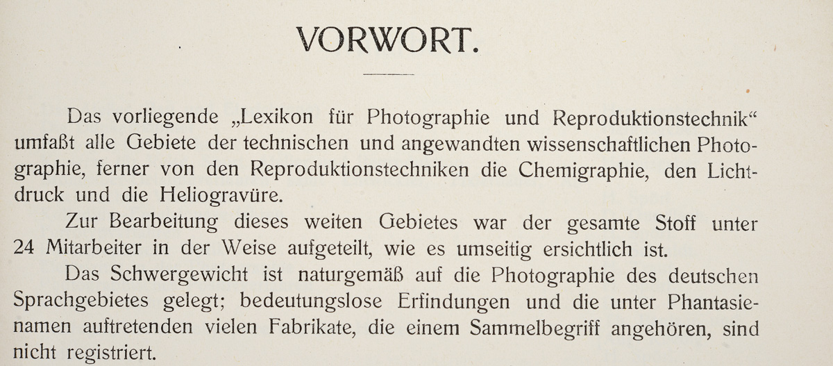 Lexikon fur Photographie und Reproduktionstechnik