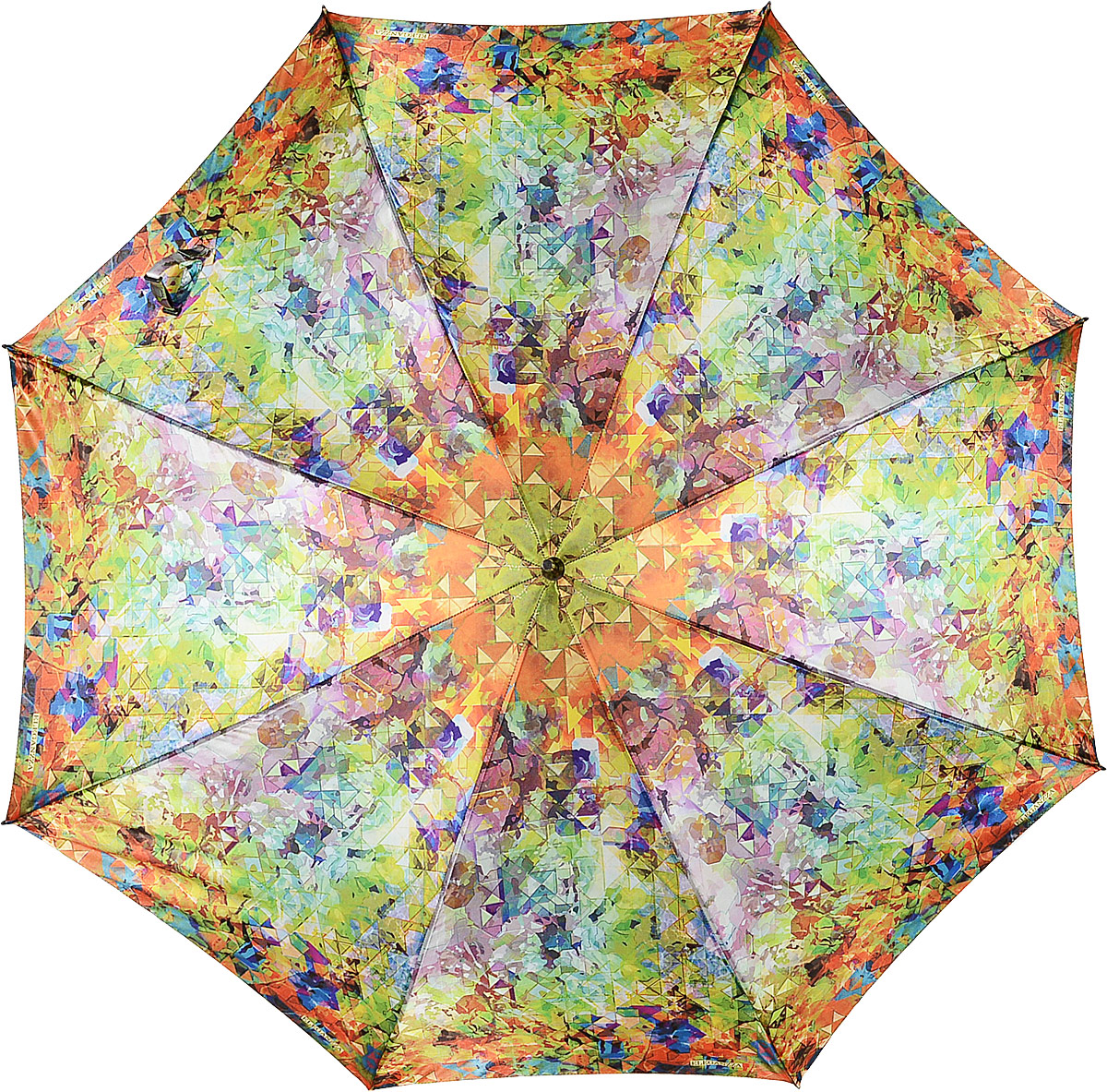 Зонт-трость женский Eleganzza, цвет: оранжевый. T-06-0312