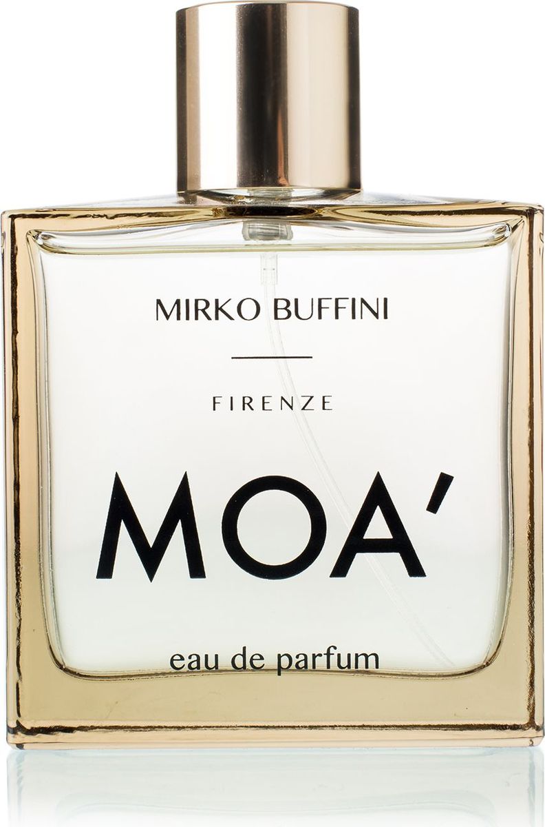 Mirko Buffini Moa Парфюмерная вода, 100 млMBF0004100 Mirko Buffini Moa Парфюмерная вода, 100 млMBF0004100Безмолвная танцовщица, звезда ушедшей эпохи, греховная красавица. Она двигается по залу, покоряя нас, заключая в объятия, обволакивая запахом ландыша, как Aсейдора Дункан, как взмах крыльев бабочки, несущий аромат жасмина. Адамантовый, капризный, кокетливый аромат.