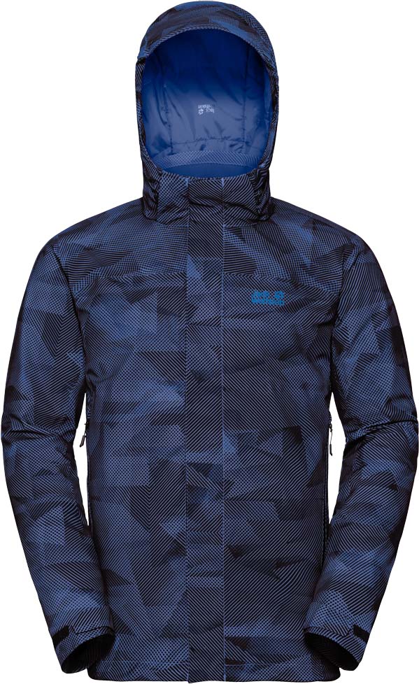 Куртка мужская Jack Wolfskin Mountain Edge Jacket M, цвет: темно-синий. 1109801-7523. Размер XL (52)1109801-7523 Куртка мужская Jack Wolfskin Mountain Edge Jacket M, цвет: темно-синий. 1109801-7523. Размер XL (52)1109801-7523Водонепроницаемая, дышащая зимняя куртка с утеплителем и эргономичным капюшоном Jack Wolfskin Mountain Edge Jacket обеспечит вам надежное тепло для холодных дней. Модель прямого кроя с воротником-стойкой, надежно защищающим от ветра, и съемным капюшоном с возможностью регулировать внутренний объем и область обзора застегивается на молнию с ветрозащитной планкой на липучках и дополнена 2 карманами на бедрах ивнутренним карманом. На манжетах рукавов имеются хлястики на липучках для регулировки объема. Вам не нужны приложения или гаджеты, чтобы насладиться живой природой, вам нужна лишь подходящая куртка. Куртка, разработанная специально для того, чтобы противостоять зимним погодным условиям. Такая, как Mountain Edge.Эта базовая куртка для хайкинга водо- и ветронепроницаема и утеплена. Внешняя ткань представляет собой сверхмягкую версию проверенного временем материала Texapore Stretch Decor 2L (водостойкость в мм водяного столба: 10 000 мм, паропроницаемость (MVTR): > 6000 г/м2/24 ч). Она приятно-шершавая на ощупь и тянется, когда вы двигаетесь. Сквозь нее до вас не доберется ни дождь, ни снег - даже в условиях затяжного ливня или метели.Устойчивый к влаге синтетический утеплитель Microguard, разработанный специально для температур ниже нуля, отлично удерживает тепло.