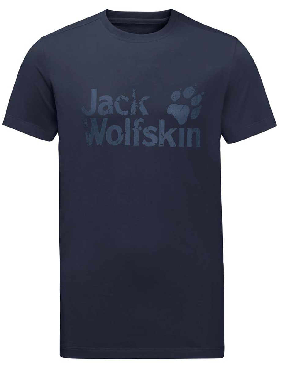 Футболка мужская Jack Wolfskin Brand T M, цвет: темно-синий. 1805971-1010. Размер XL (52)1805971-1010 Футболка мужская Jack Wolfskin Brand T M, цвет: темно-синий. 1805971-1010. Размер XL (52)1805971-1010Мужская футболка Jack Wolfskin Brand T изготовлена из органического хлопка и полиэстера. Ткань с меланжевым узором легкая и мягкая, быстро сохнет, приятная на ощупь и очень прочная. Модель прямого кроя с короткими рукавами оформлена принтованным логотипом бренда. Круглый вырез горловины дополнен мягкой трикотажной резинкой. В такой футболке вам будет комфортно весь день, она универсальна и подходит для повседневной жизни так же хорошо, как и для активного отдыха и занятий спортом.