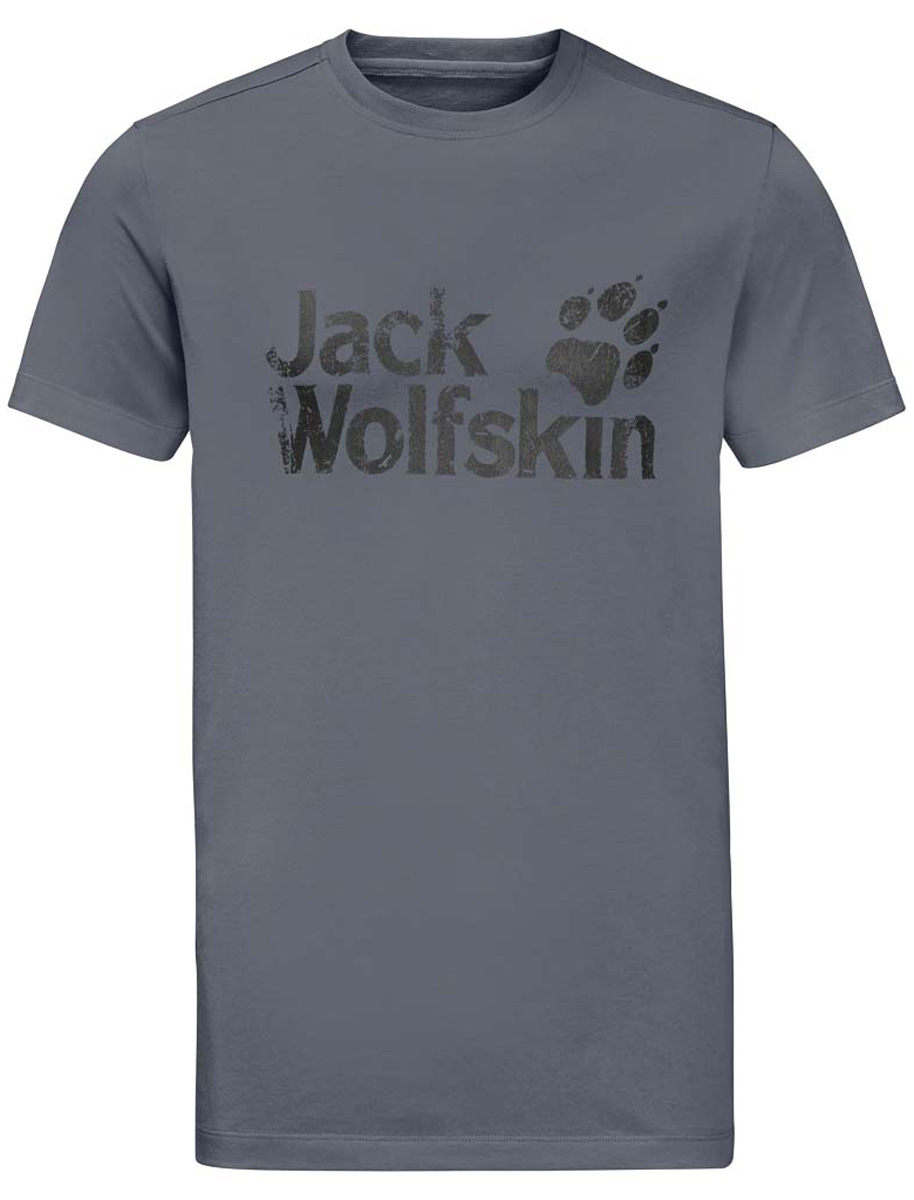 Футболка мужская Jack Wolfskin Brand T M, цвет: серый. 1805971-6505. Размер M (44/46)1805971-6505 Футболка мужская Jack Wolfskin Brand T M, цвет: серый. 1805971-6505. Размер M (44/46)1805971-6505Мужская футболка Jack Wolfskin Brand T изготовлена из органического хлопка и полиэстера. Ткань с меланжевым узором легкая и мягкая, быстро сохнет, приятная на ощупь и очень прочная. Модель прямого кроя с короткими рукавами оформлена принтованным логотипом бренда. Круглый вырез горловины дополнен мягкой трикотажной резинкой. В такой футболке вам будет комфортно весь день, она универсальна и подходит для повседневной жизни так же хорошо, как и для активного отдыха и занятий спортом.