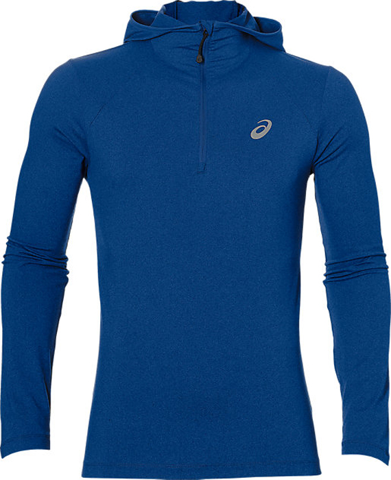Лонгслив для бега мужской Asics LS Hoodie, цвет: синий. 144015-8168. Размер XXL (56)144015-8168 Лонгслив для бега мужской Asics LS Hoodie, цвет: синий. 144015-8168. Размер XXL (56)144015-8168Мужской лонгслив с капюшоном от Asics выполнен из эластичного полиэстера.У модели длинные стандартные рукава. Изделие спереди оформлено застежкой-молнией и дополнено светоотражающими деталями. Технология Motion Dry позволяет выводить влагу, оставляя тело сухим и сохраняя его оптимальный температурный режим.