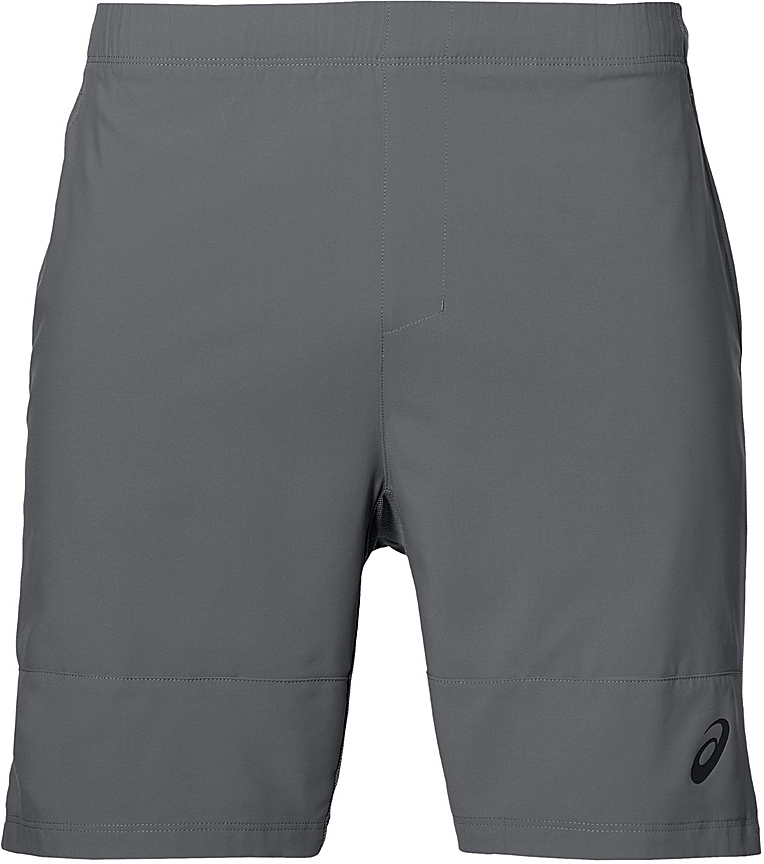 Шорты для тенниса мужские Asics M Club Short 7in, цвет: серый. 141147-0720. Размер XXL (56)141147-0720 Шорты для тенниса мужские Asics M Club Short 7in, цвет: серый. 141147-0720. Размер XXL (56)141147-0720Мужские шорты для тенниса Asics M Club Short 7in - это незаменимый атрибут в гардеробе любого спортсмена. Стильные удобные шорты выполнены из высококачественного полиэстера, благодаря чему превосходно сидят, не стесняют движений и великолепно отводят влагу, оставляя тело сухим даже во время интенсивных тренировок. Модель дополнена широкой эластичной резинкой на талии. Шорты имеют два втачных кармана спереди. Модель оформлена логотипом.