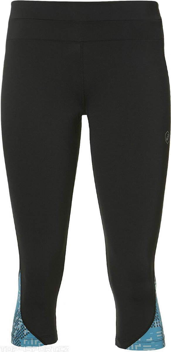 Тайтсы для бега женские Asics Race Knee Tight, цвет: черный, голубой. 141230-1181. Размер L (48/50)141230-1181 Тайтсы для бега женские Asics Race Knee Tight, цвет: черный, голубой. 141230-1181. Размер L (48/50)141230-1181Тайтсы для бега Asics Race Knee Tight, выполненные из нейлона и спандекса, оформлены фирменной аппликацией и оригинальным принтом. Модель оснащена эластичными завязками.