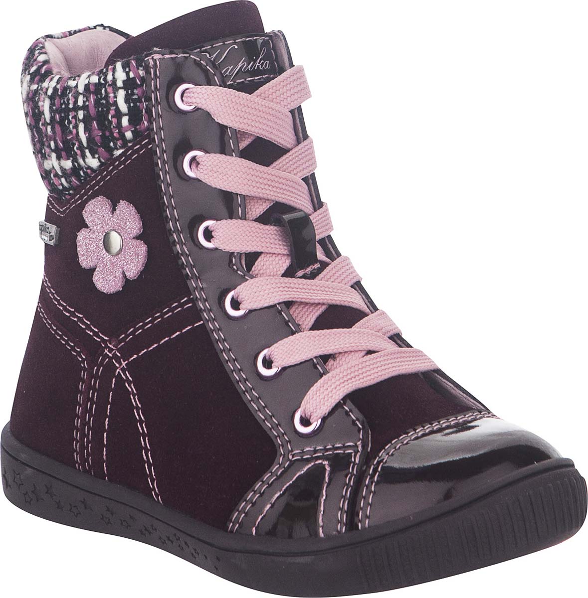 Ботинки для девочки Kapika, цвет: фиолетовый. 52266ук-2. Размер 27