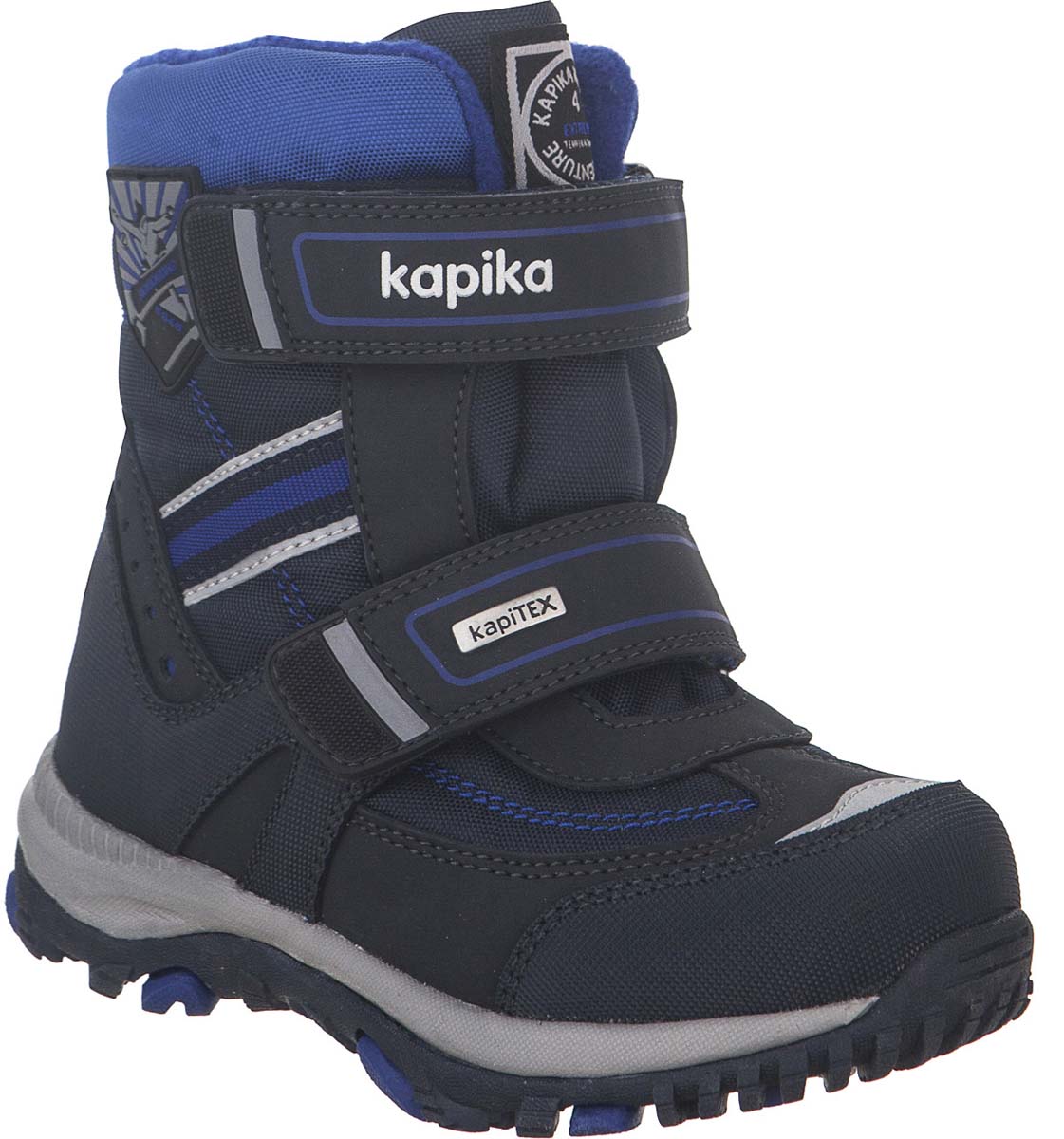 Ботинки для мальчика Kapika KapiTEX, цвет: темно-синий. 42204-2. Размер 32