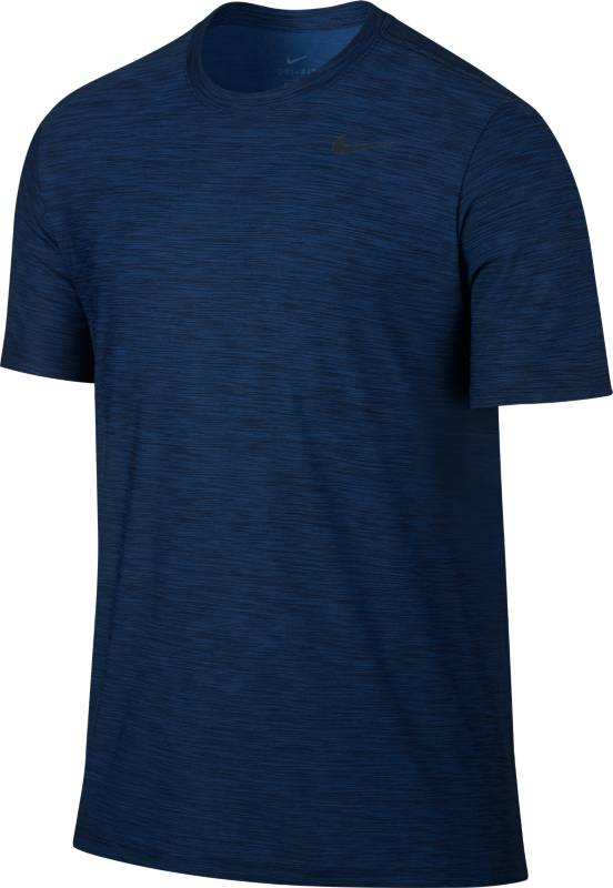 Футболка мужская Nike M Nk Brthe Top Ss Dry, цвет: синий. 832864-429. Размер XL (52/54)832864-429 Футболка мужская Nike M Nk Brthe Top Ss Dry, цвет: синий. 832864-429. Размер XL (52/54)832864-429Мужская футболка Nike M Nk Brthe Top Ss Dry выполнена из невероятно мягкой меланжевой ткани. Ткань Nike Dry обеспечивает вентиляцию и комфорт. Модель с круглым вырезом горловины и короткими рукавами имеет зауженный крой. Форма и функция соединились в обновленном более минималистичном исполнении мужской футболки для тренинга Nike Dry.